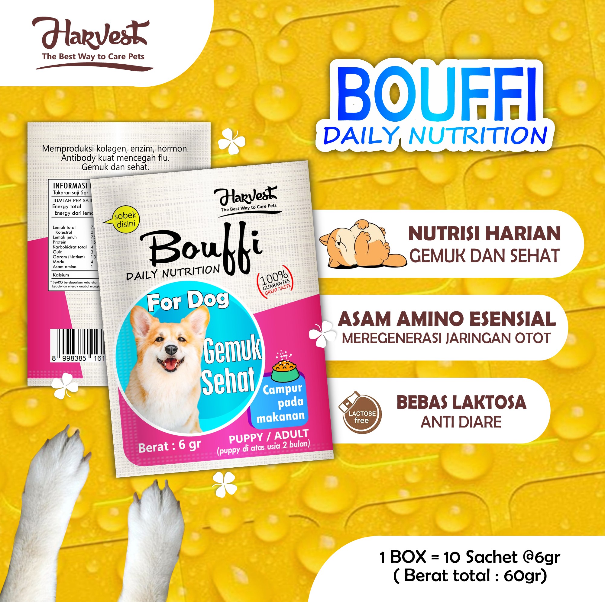 Harvest Retail Pack Bouffi Dog