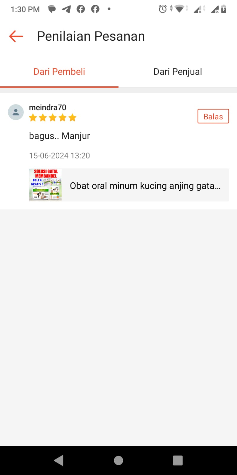 Testimoni meindra70